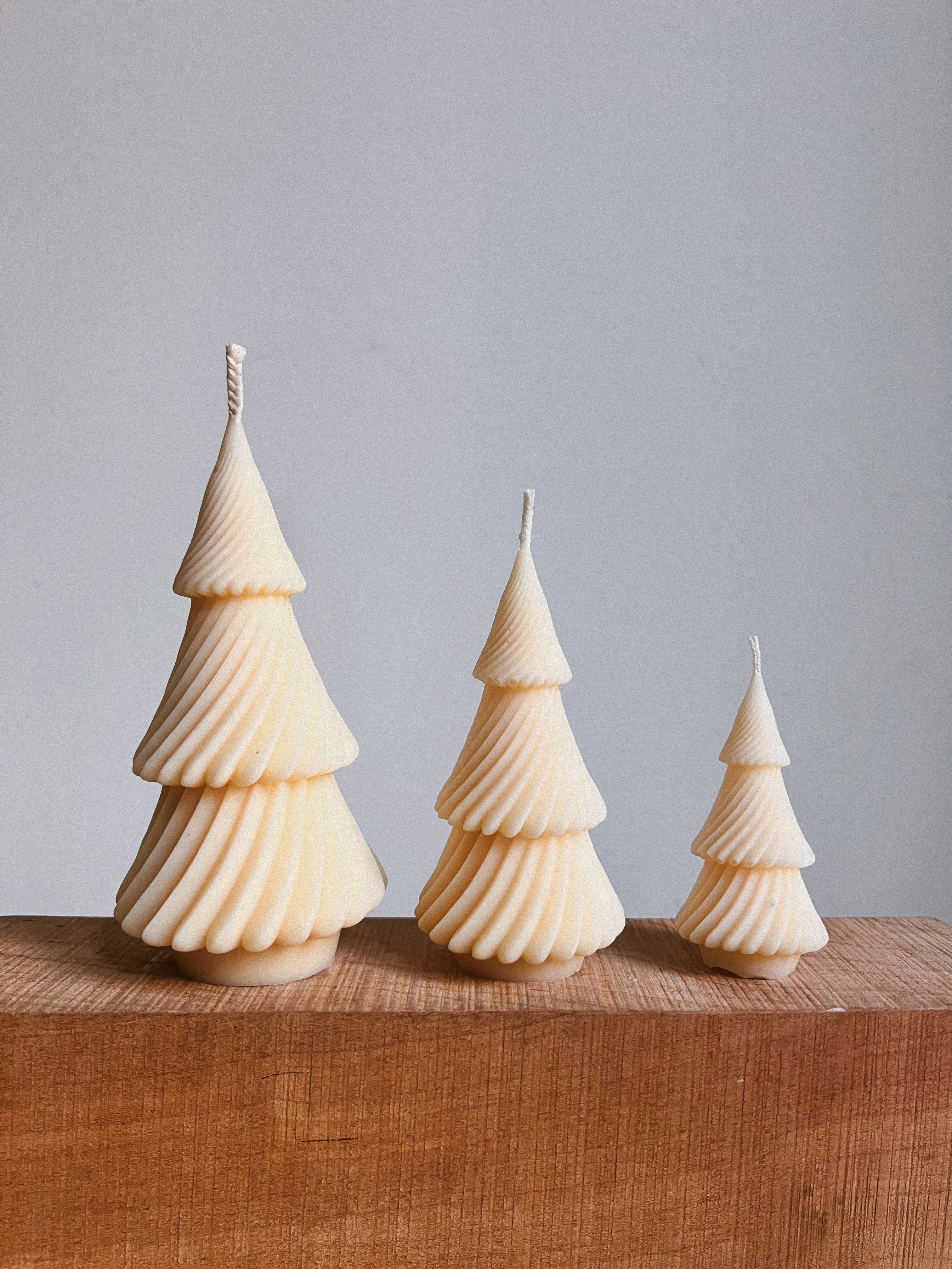 Pleated Trees 01 Ivory Set