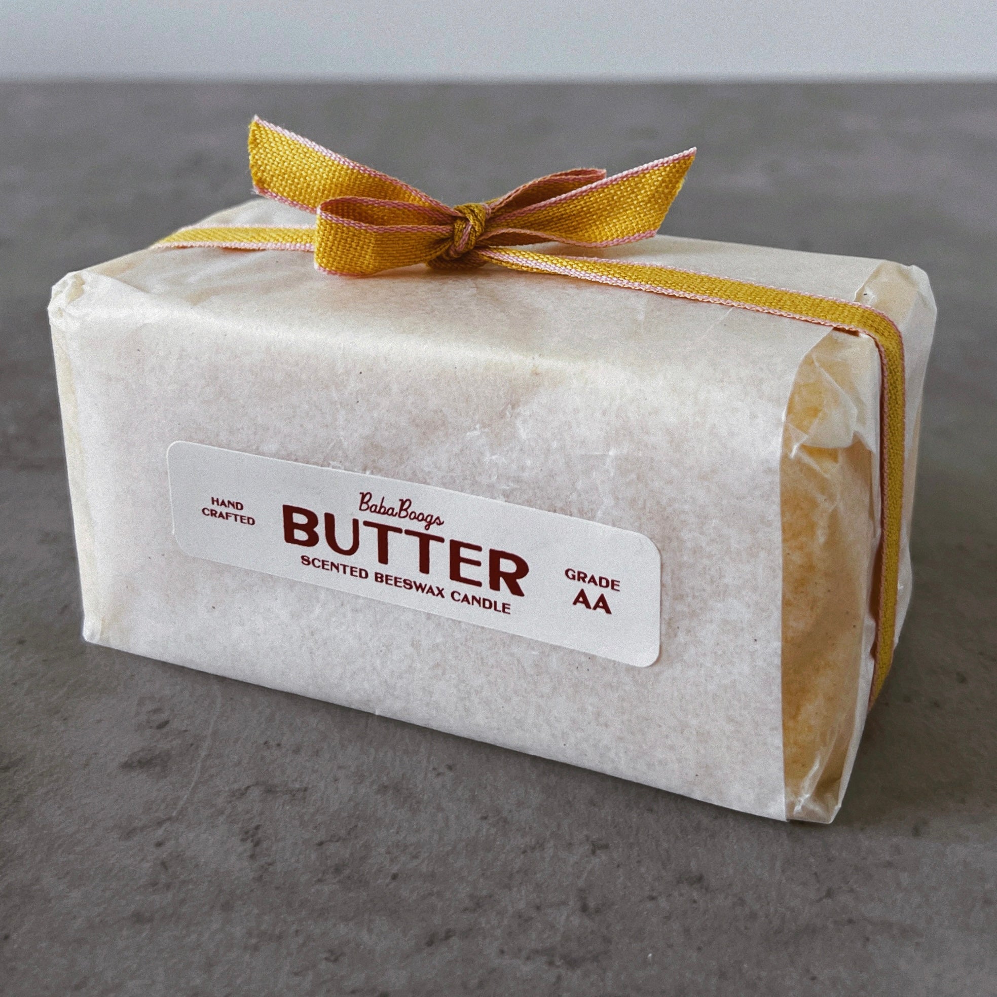 Butter Block Candle
