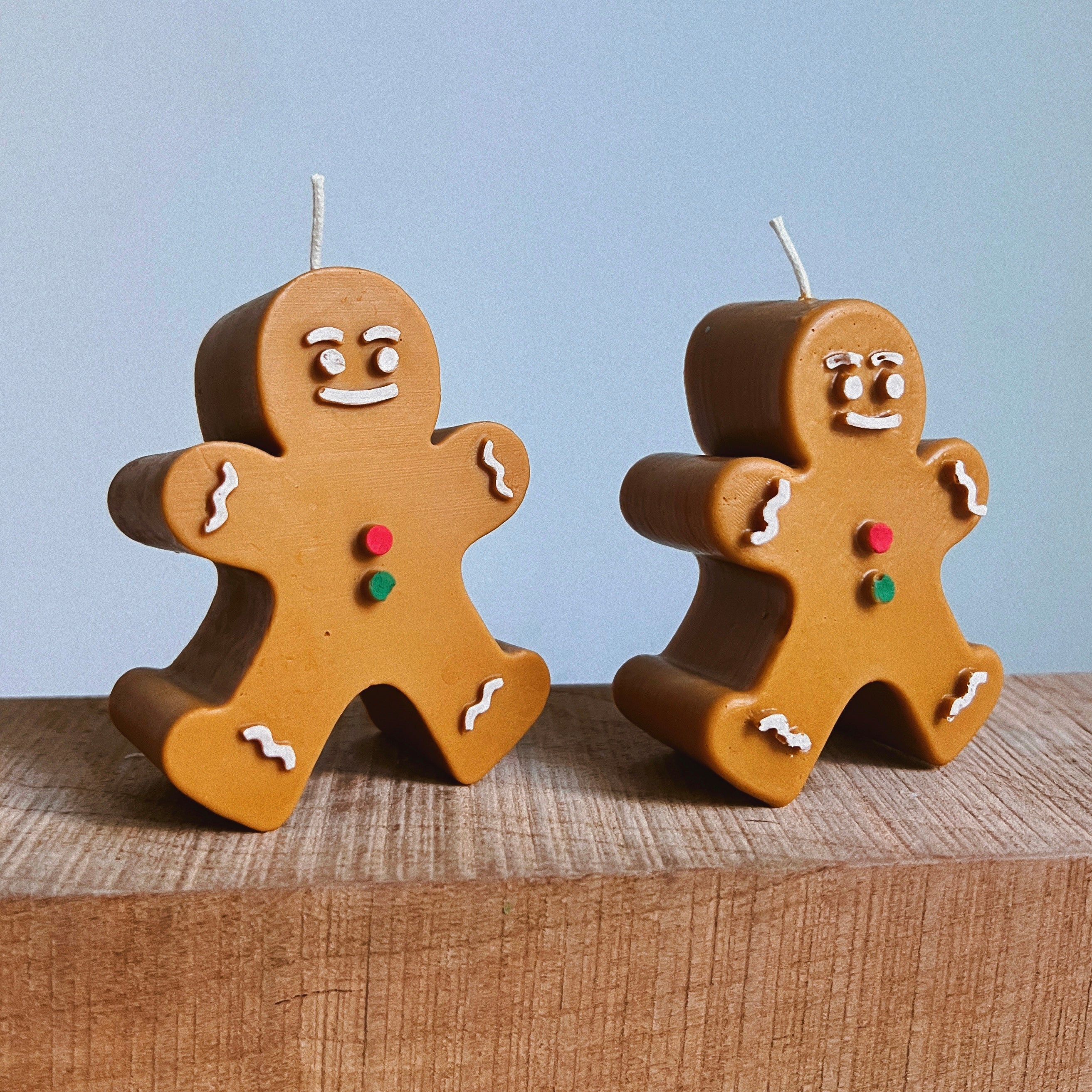 Gingerbread Candle Set of 2