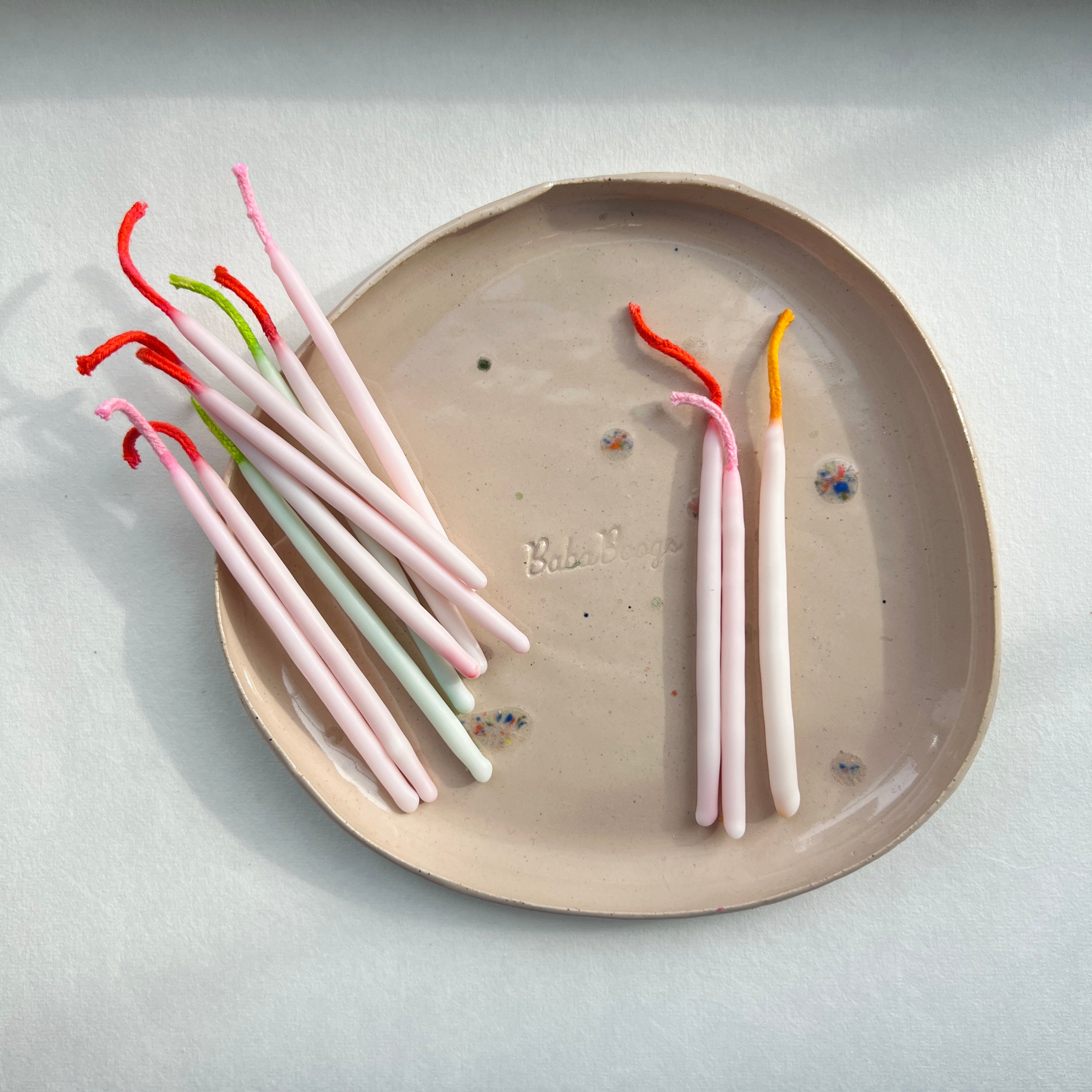 Just Because Candles, Hand-dipped Beeswax (Set of 12)