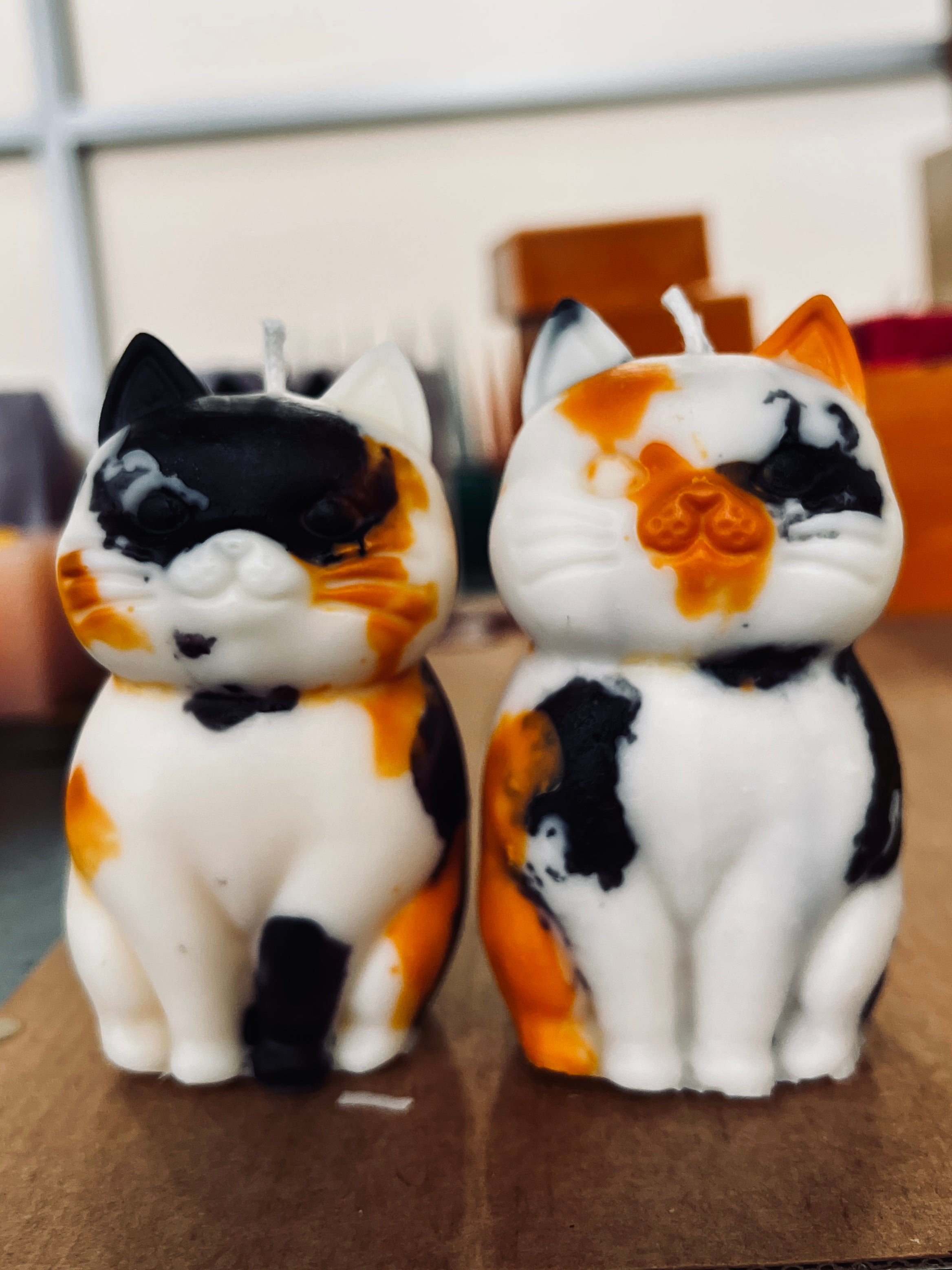 Cat Beeswax Candle